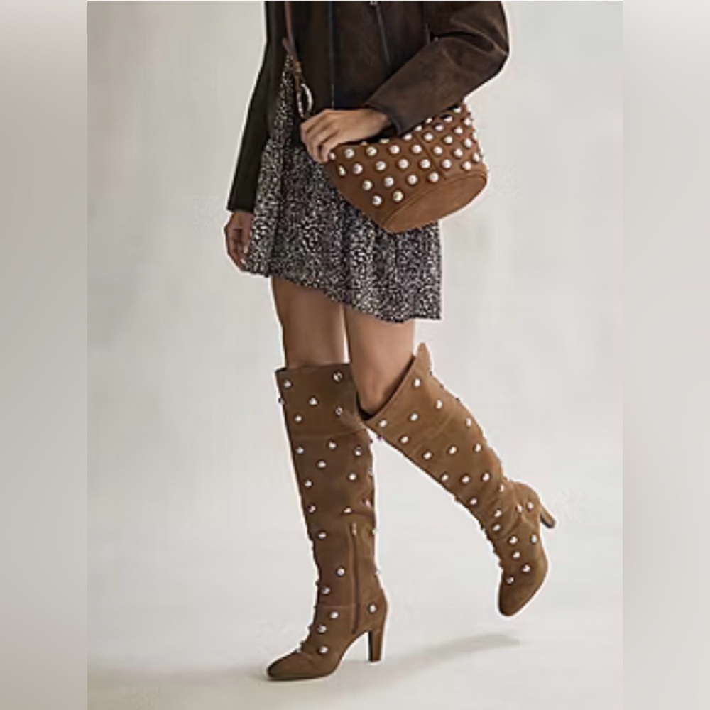 A.N.A Women’s Brown studded boots - Picture 10 of 10